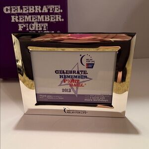 Celebrate Remember Fight Back Silver Photo Frame